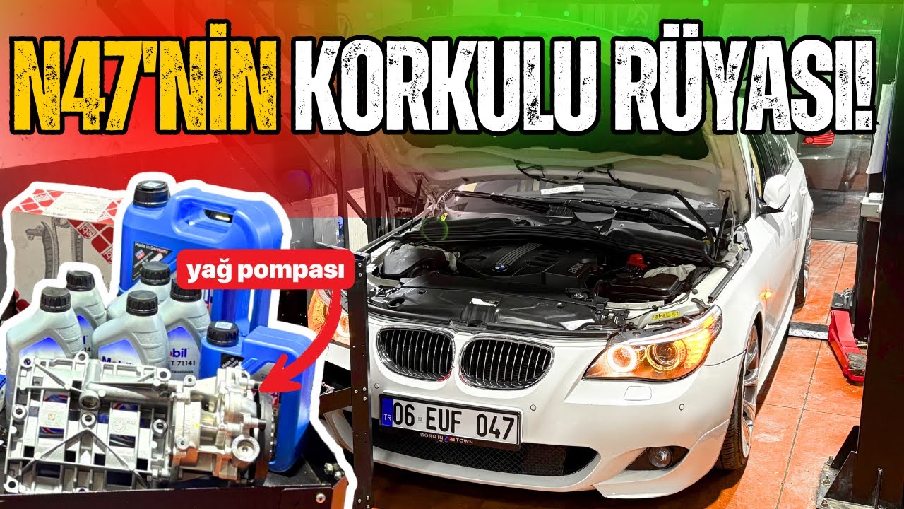 BMW E60 AĞIR BAKIMA Giriyor! N47 Zincir Seti Değişimi | BÖLÜM 1