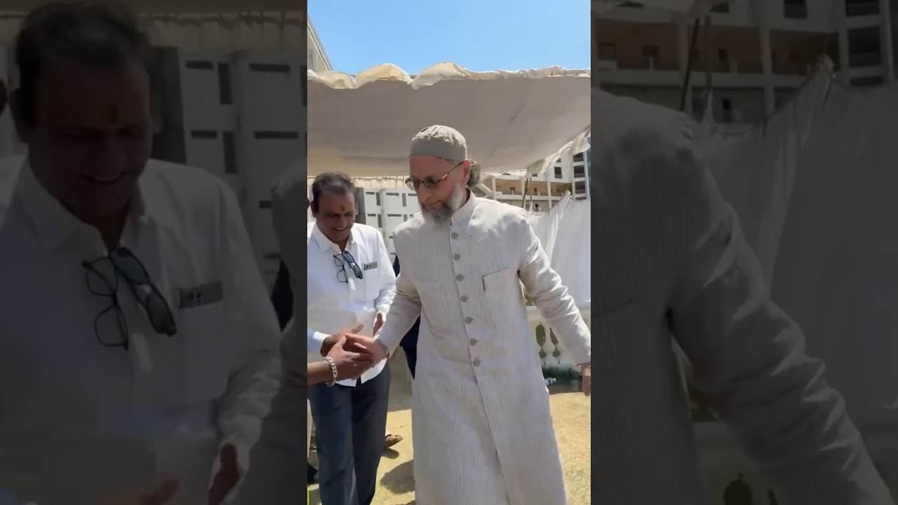 Police ne truck pakdi to owaisi ke log chale gaye 😱| #owaisi #ytshorts #shortsfeed