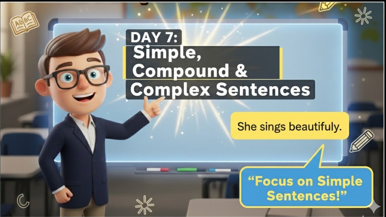 Day 7: Simple Sentence | English Grammar Made Super Easy