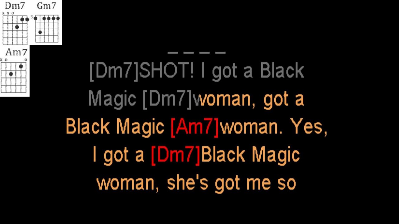 Black Magic Woman by Santana Guitar Play Along.