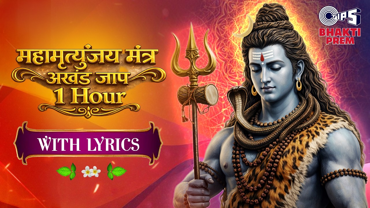 अखंड जाप | महामृत्युंजय मंत्र | 1 Hour Non Stop | Maha Mrityunjaya Mantra | With Lyrics