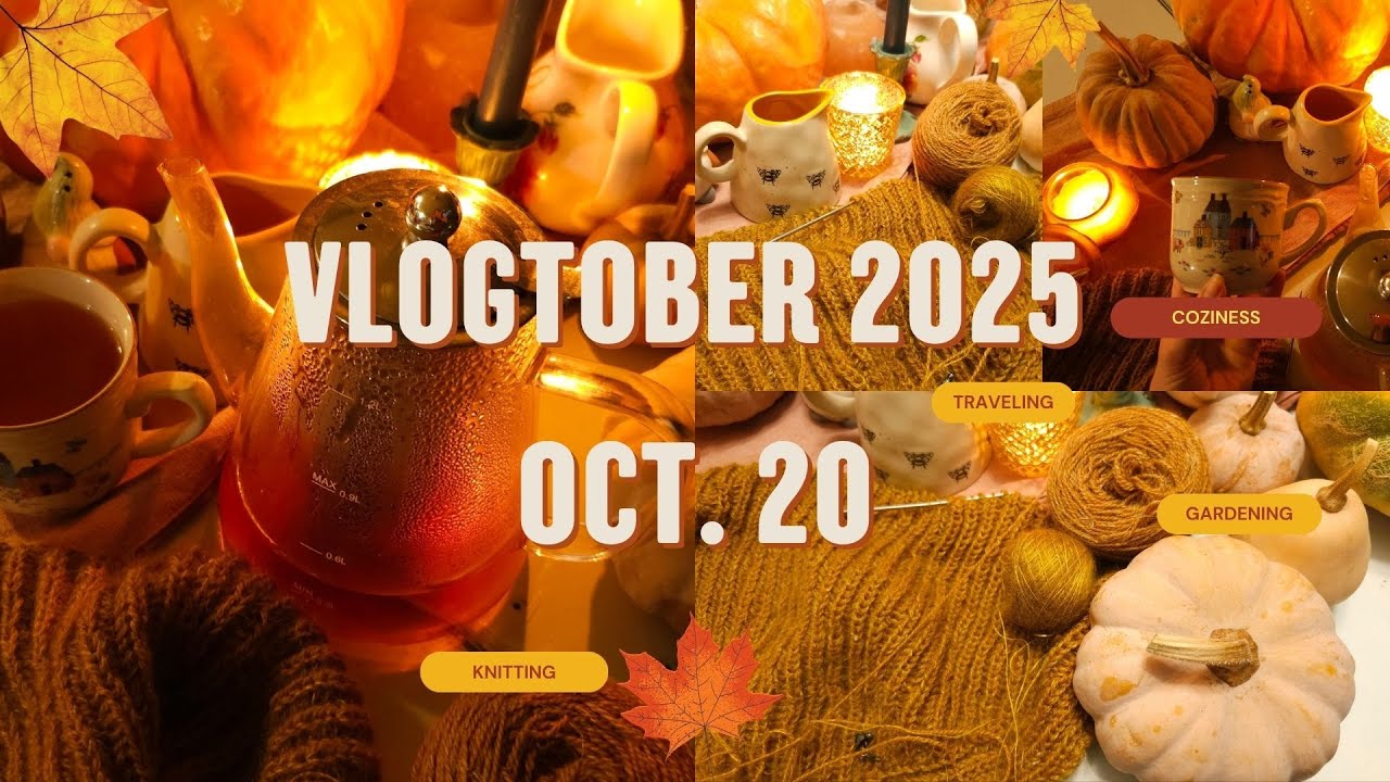 Vlogtober 20 октября 2025 г. / Переделка тыквенного свитера