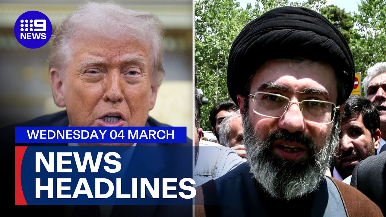 Iran elects new Supreme Leader; Trump slams European allies | 9 News Australia