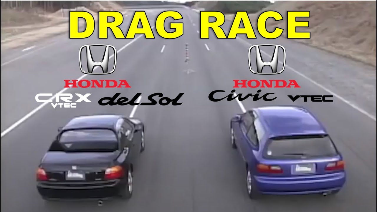 Drag Race #145 | Honda CR-X del Sol vs Civic SiR II