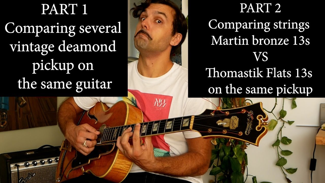 AS45/4 - Vintage Dearmond pickup comparison - D'angelico Excel 1944