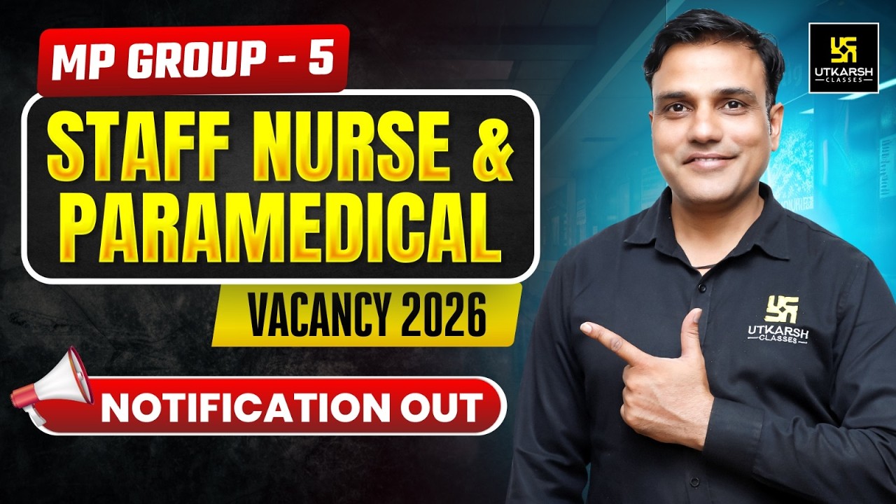 MP Staff Nurse New Vacancy Out | MP Group 5 Staff Nurse | Staff Nurse New Vacancy