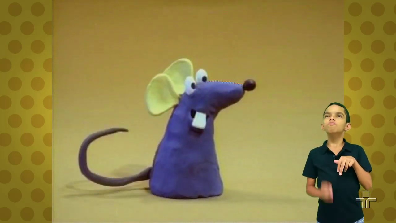 Ratinho tomando banho | Libras