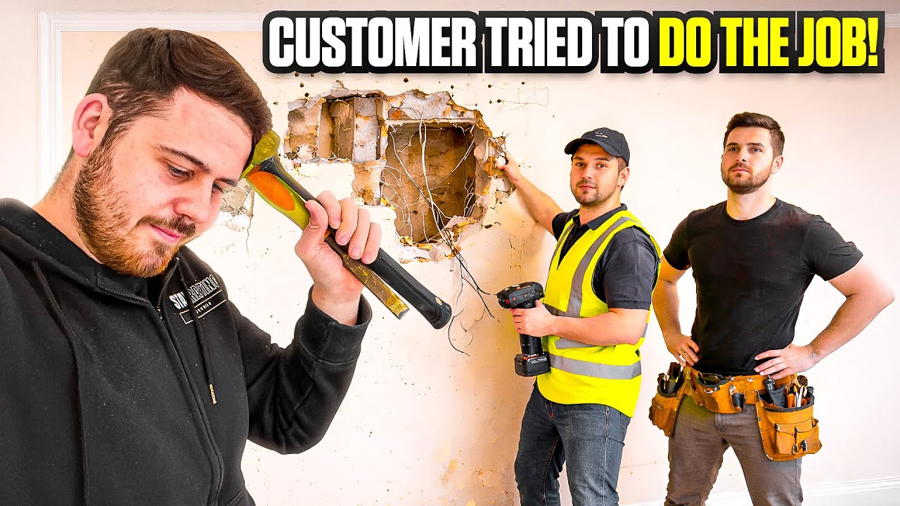 Клиент попытался выполнить работу, но ему пришлось вызвать специалиста!