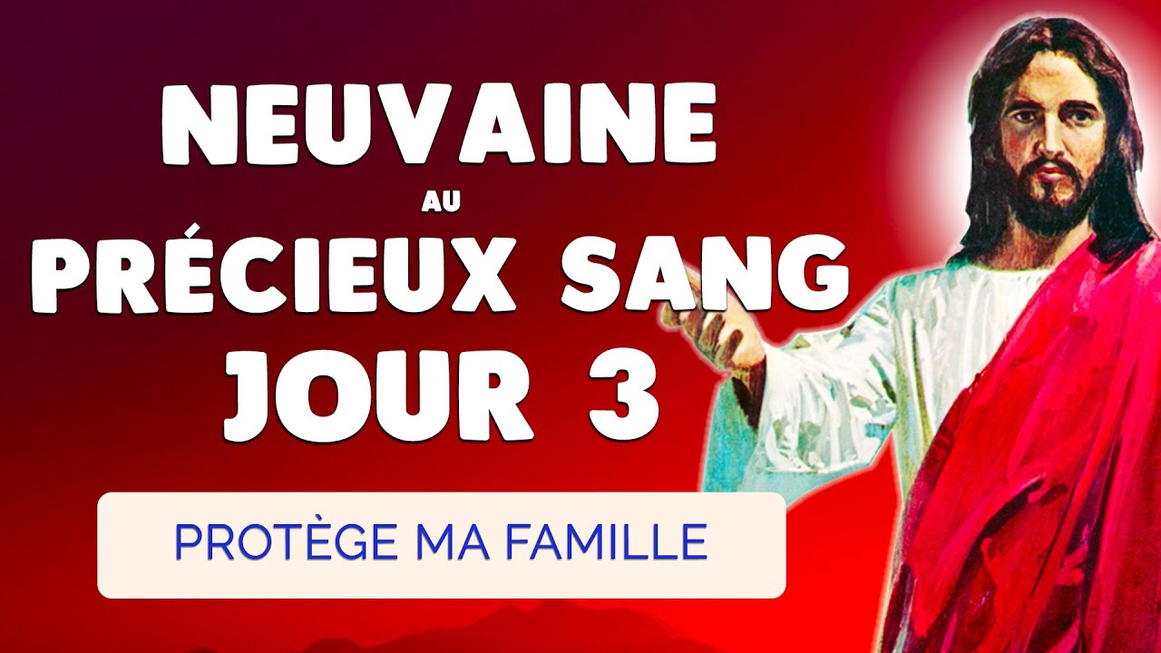 🙏 NEUVAINE au PRÉCIEUX SANG Jour 3 🩸 Protection de notre Famille