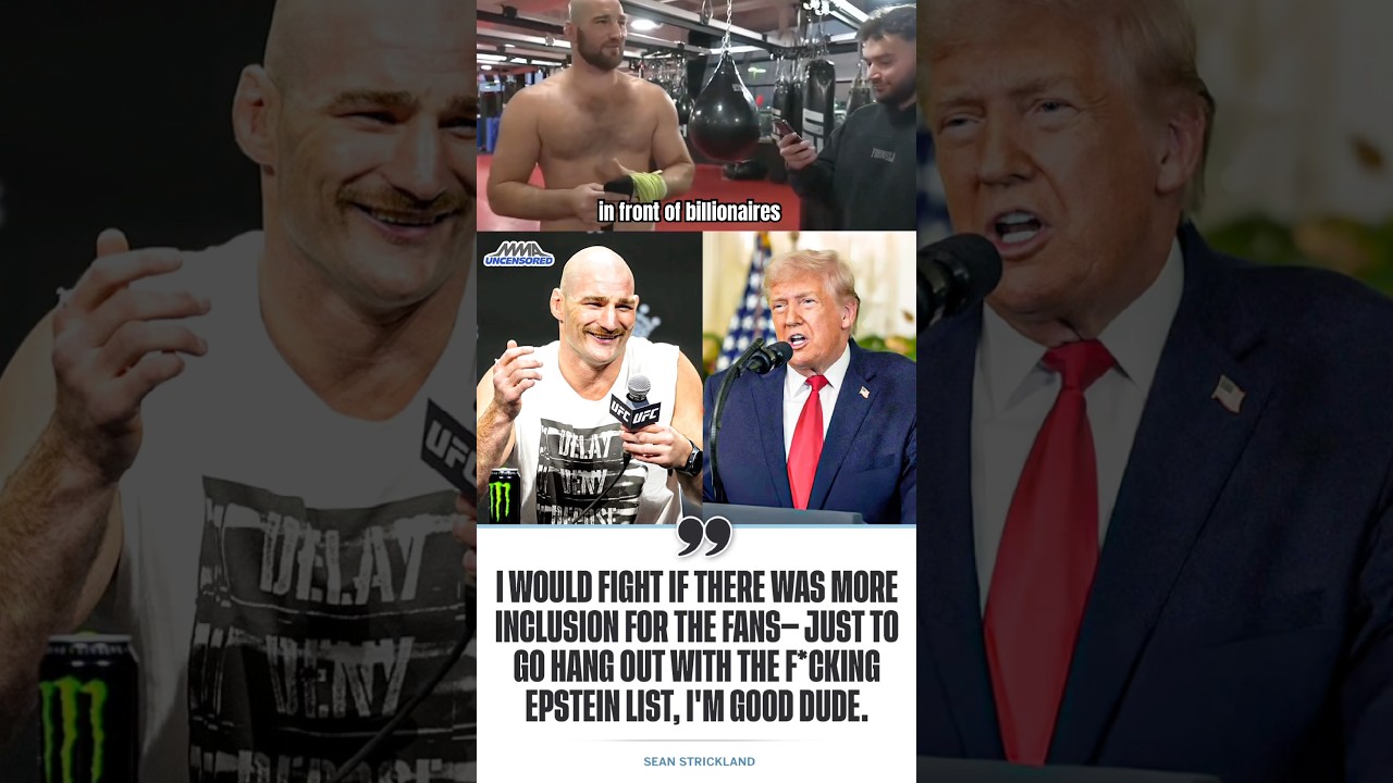 Former UFC champion Sean Strickland has no interest in fighting for Trump at the UFC White House 😳