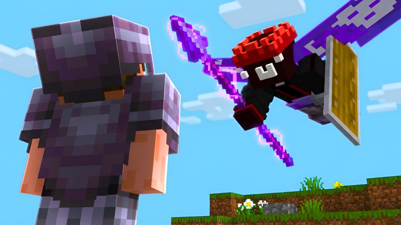 Me volví letal usando solo una LANZA en Minecraft