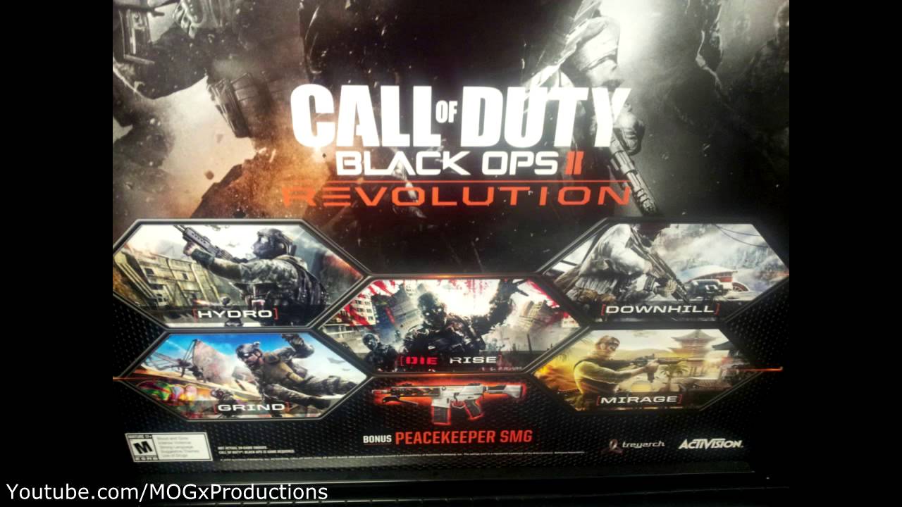 Black Ops 2: First DLC Map Pack 4 Multiplayer Maps, 1 Zombie Map + 1 New Gun!