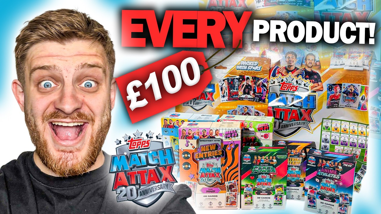 Открываем ВСЕ товары из коллекции Topps MATCH ATTAX 2026/27! (На сумму более 100 фунтов!)