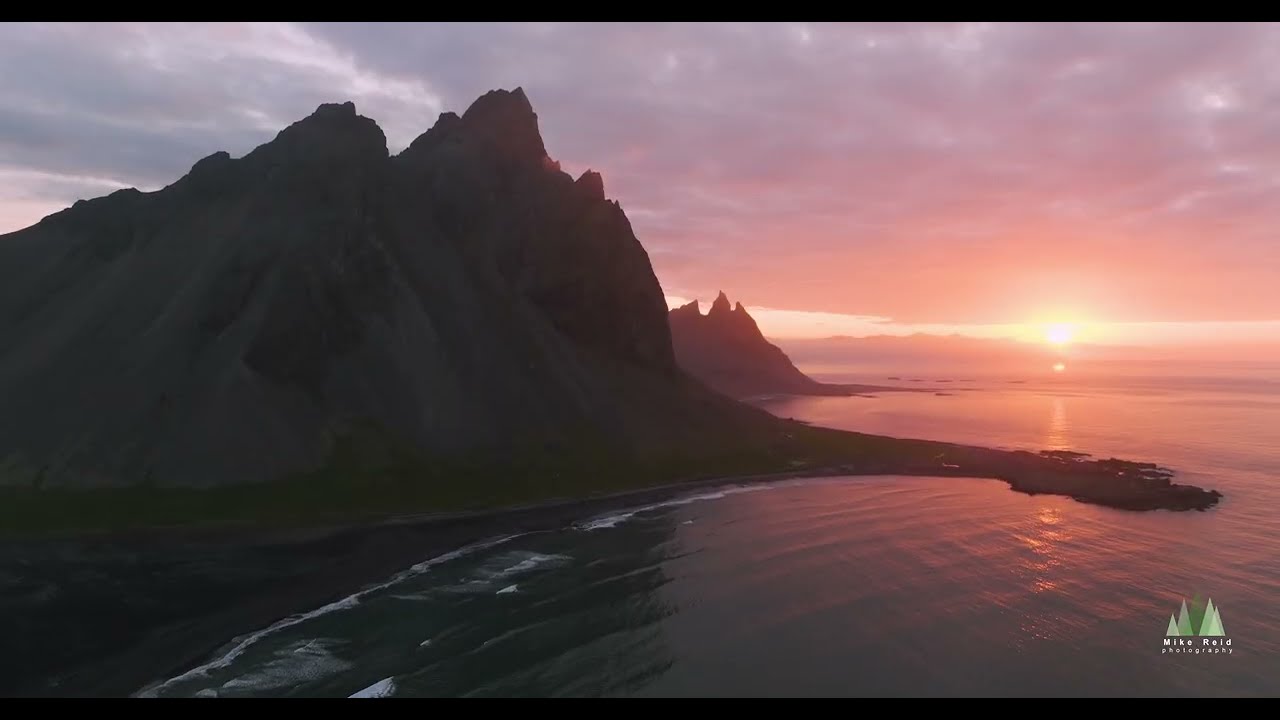 Stokksnes & Vestrahorn at Sunrise | Iceland 4K Drone Aerial