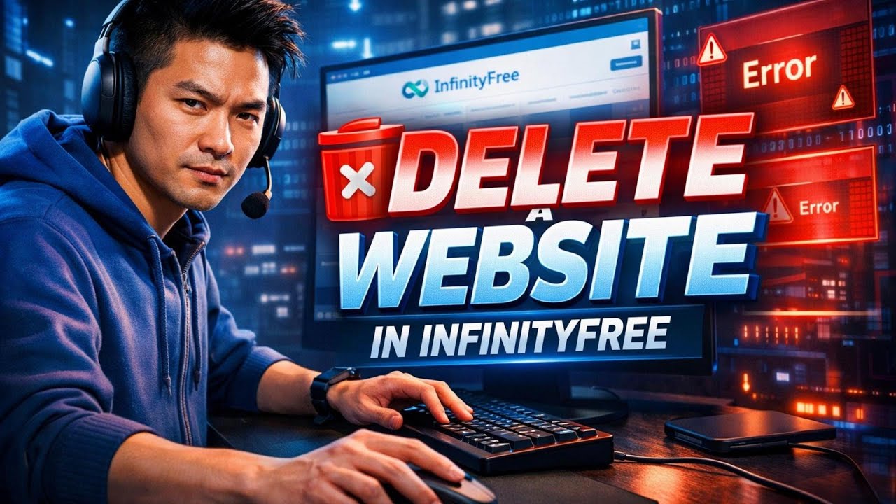 How to DELETE a WEBSITE in InfinityFree (Step by Step)