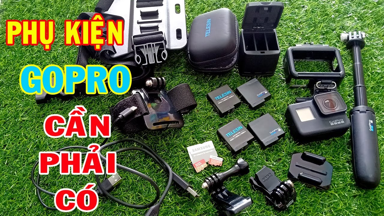 PHỤ KIỆN GOPRO CẦN PHẢI CÓ | Gopro Hero 7 Black