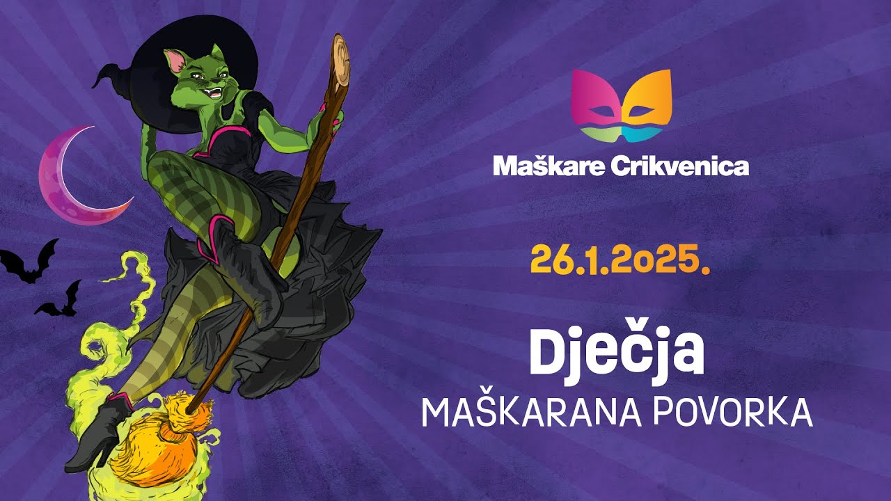 MAŠKARE CRIKVENICA / Dječja maškarana povorka / 26.01.2025. @LIVE