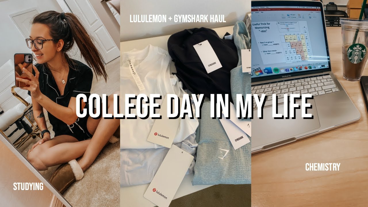 VLOG: химическая лаборатория, lululemon + gymshark, учёба