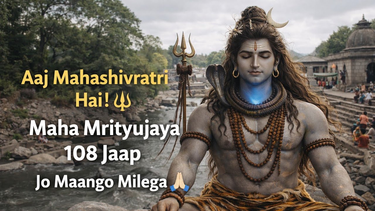 Mahashivratri 2026 Special 🔱 महामृत्युंजय मंत्र 108 बार | शिव कृपा से मृत्यु भय दूर #mahashivratri