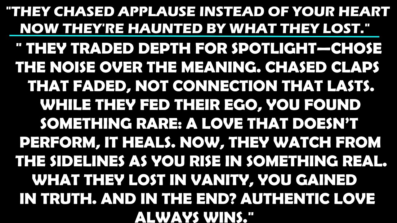 Теперь он сожалеет, что отверг ее любовь.