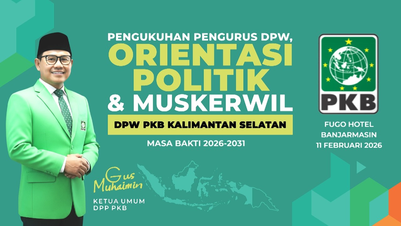 LIVE | Pengukuhan Pengurus DPW PKB Provinsi Kalimantan Selatan | Masa Bakti 2026 - 2031