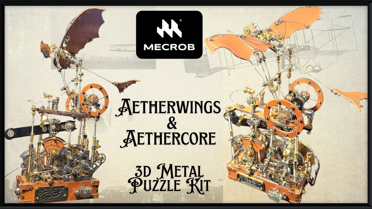 Mecrob's Aetherwing Assembly | Relaxing Steampunk Mechanical Art Build