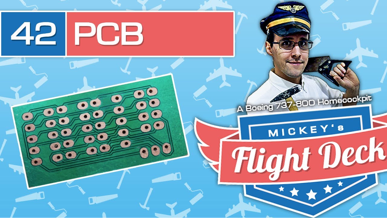 PCB making on your CNC - A Boeing 737-800 Homecockpit #42