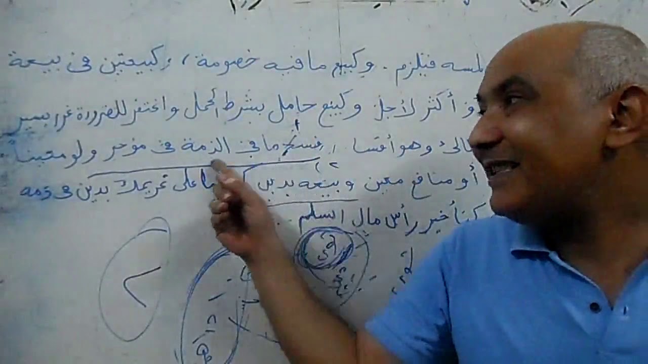 الدرس الثامن عشر فقه مالكي الثاني الثانوي بيع الدين بالدين