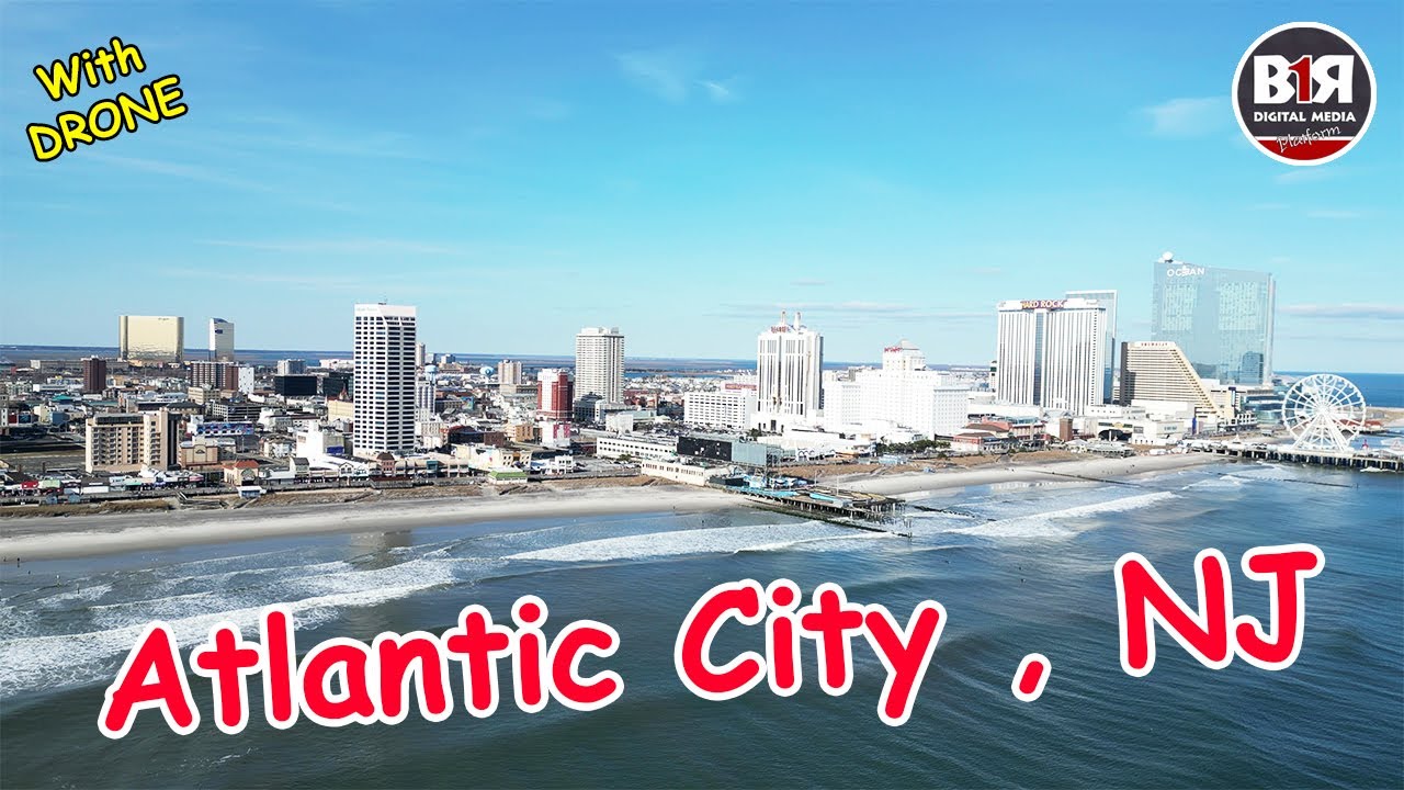 ATLANTIC CITY , NJ / Drone Scene 2024 Winter 4K