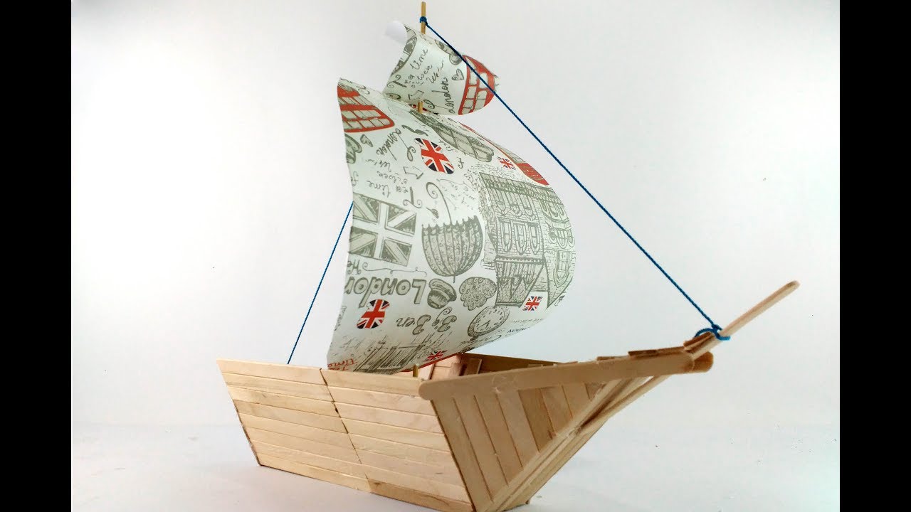 How to Make Boat Using Popsicle Sticks