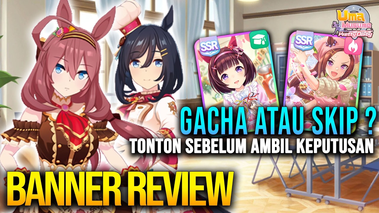 BANNER REVIEW #25! Bahas Banner Mihono Bourbon & Eishin Flash (Valentine) | Uma Musume: Pretty Derby