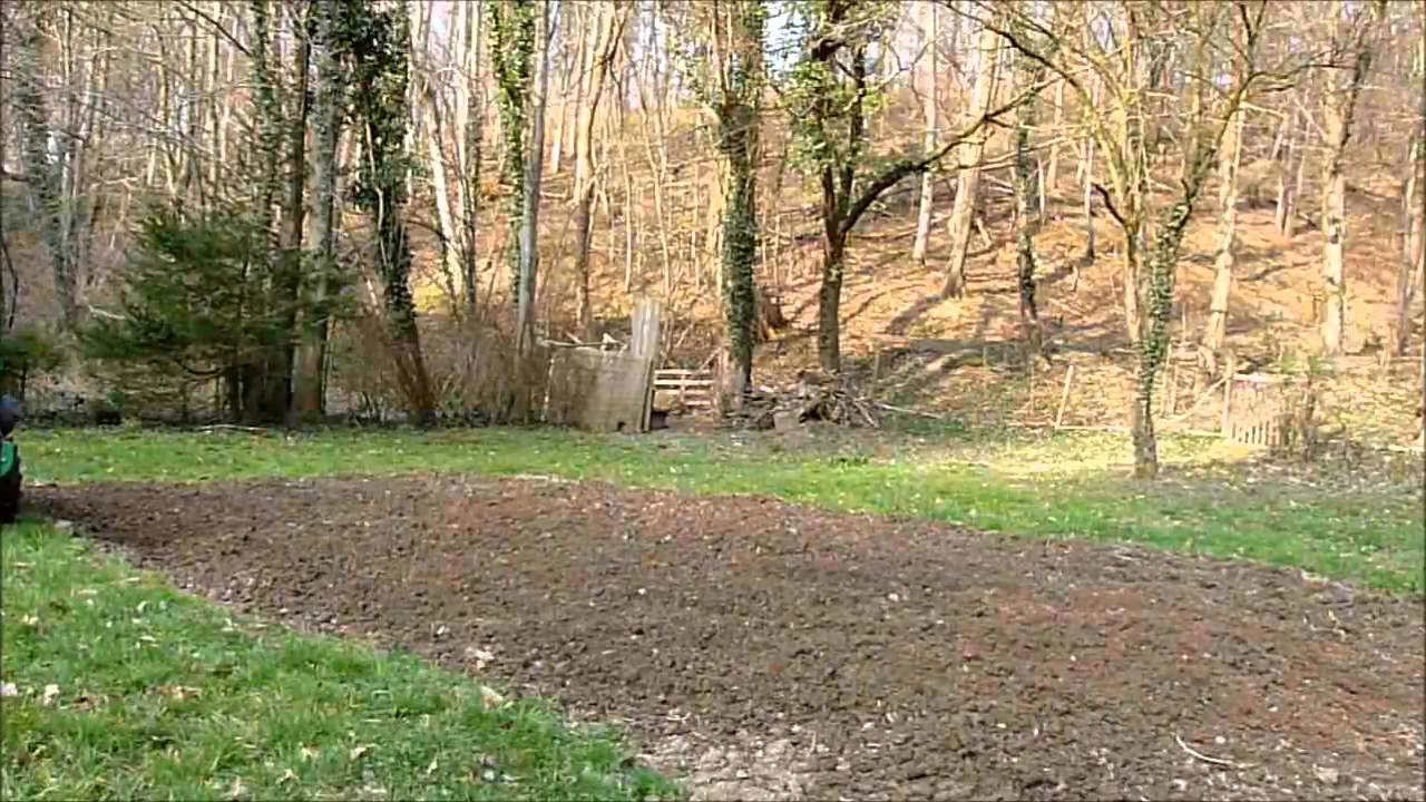 Garten Fräsen mit Einachser Holder E6