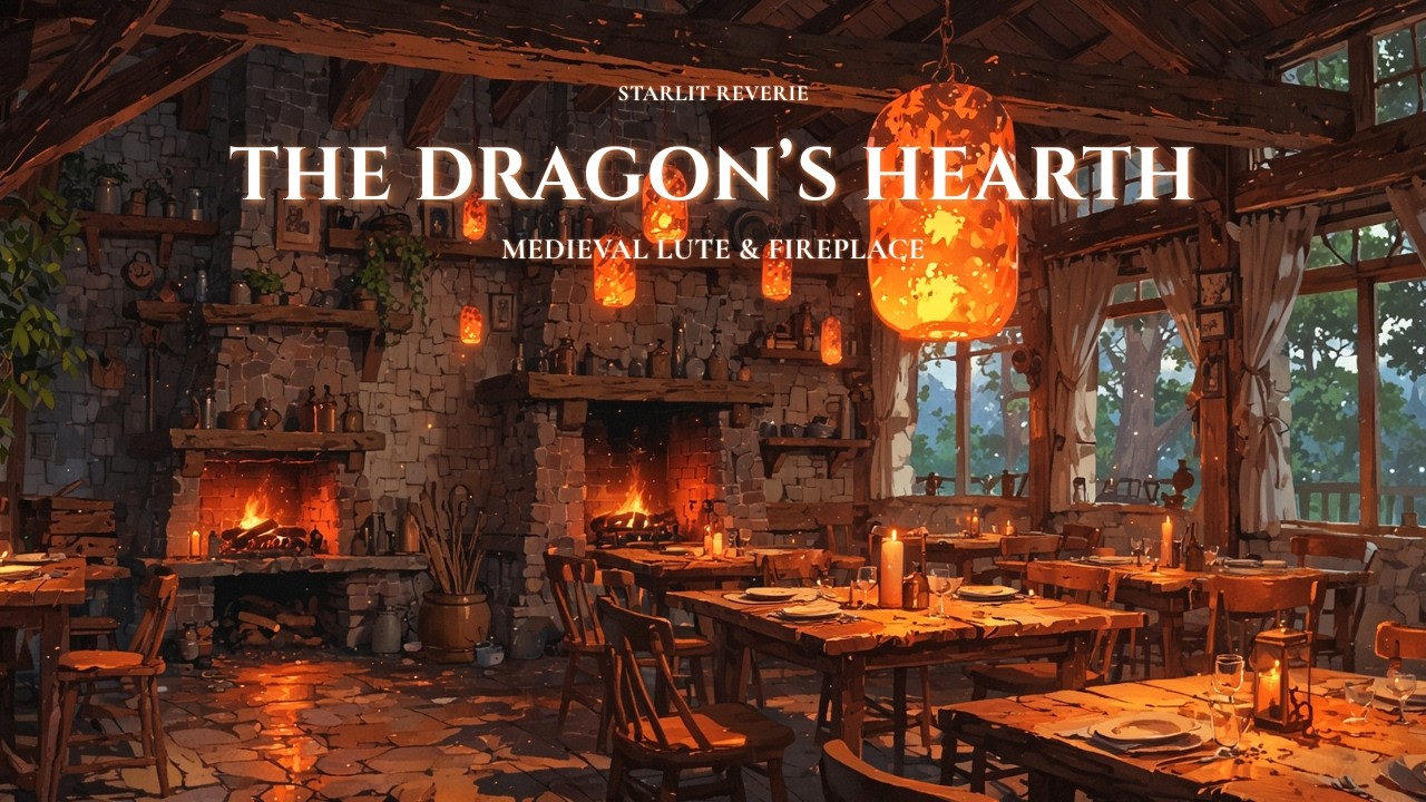 Cozy Medieval Tavern Music | Fantasy Inn & Fireplace Ambience for D&D & Focus
