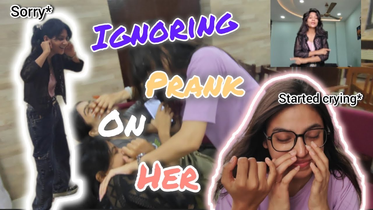 Ignoring prank on her😂😂 she started crying 🥹🥹 || Sadhvi Agarwal ||