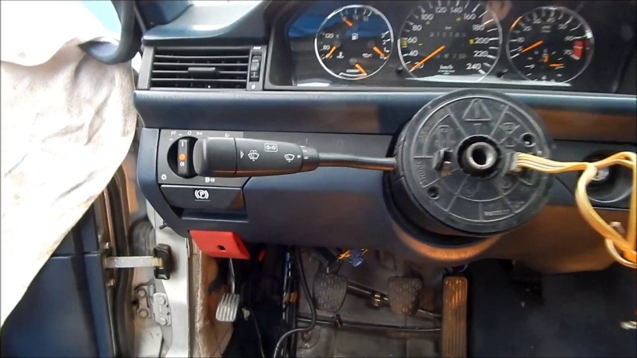 замена подрулевого переключателя на мерседесе W124