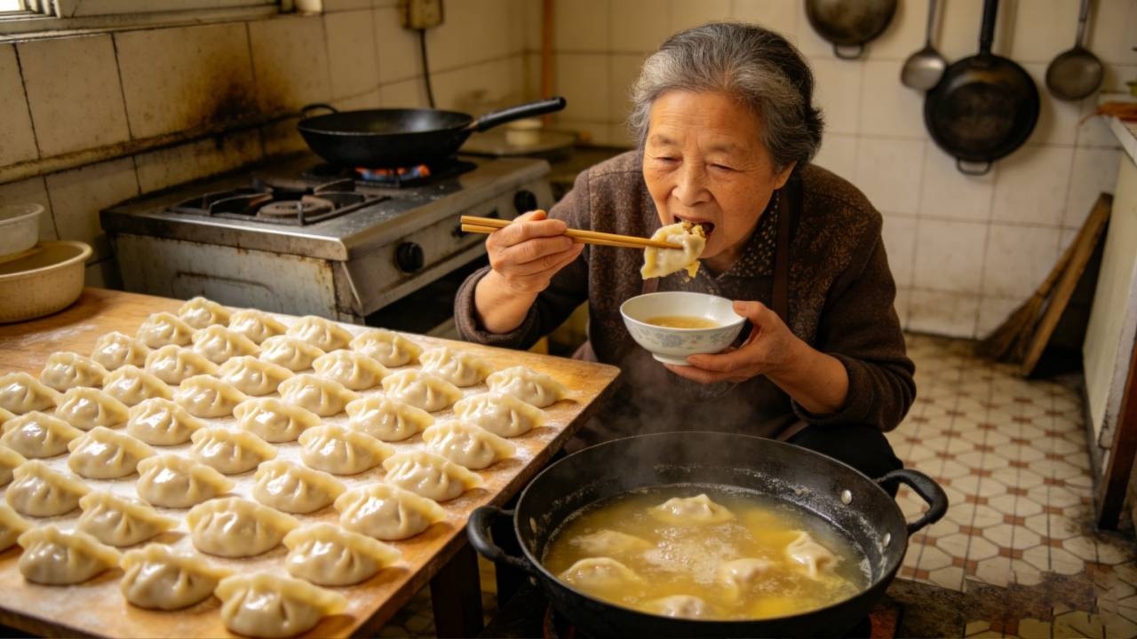 还是猪油香，今天老妈用传统方法熬猪油，包饺子，一口下去太幸福 #抖音新农人 #猪油 #乡村