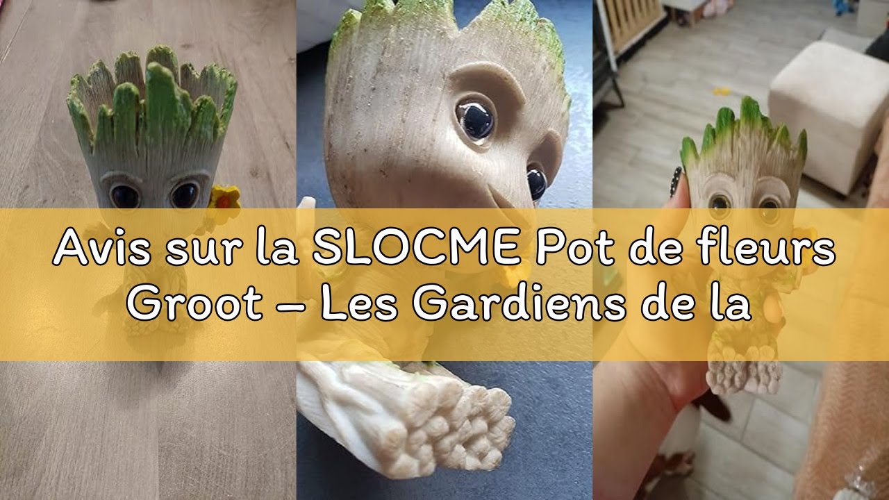 Avis sur la SLOCME Pot de fleurs Groot – Les Gardiens de la Galaxie pour pot à stylo, décoration de
