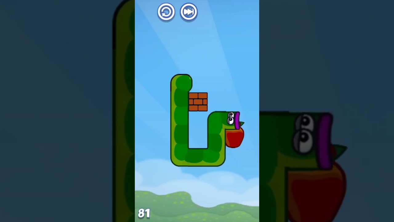 Eat the Apple 🍎 Level-81 Apple Worm #viral #appleworm #gaming #game #gameplay