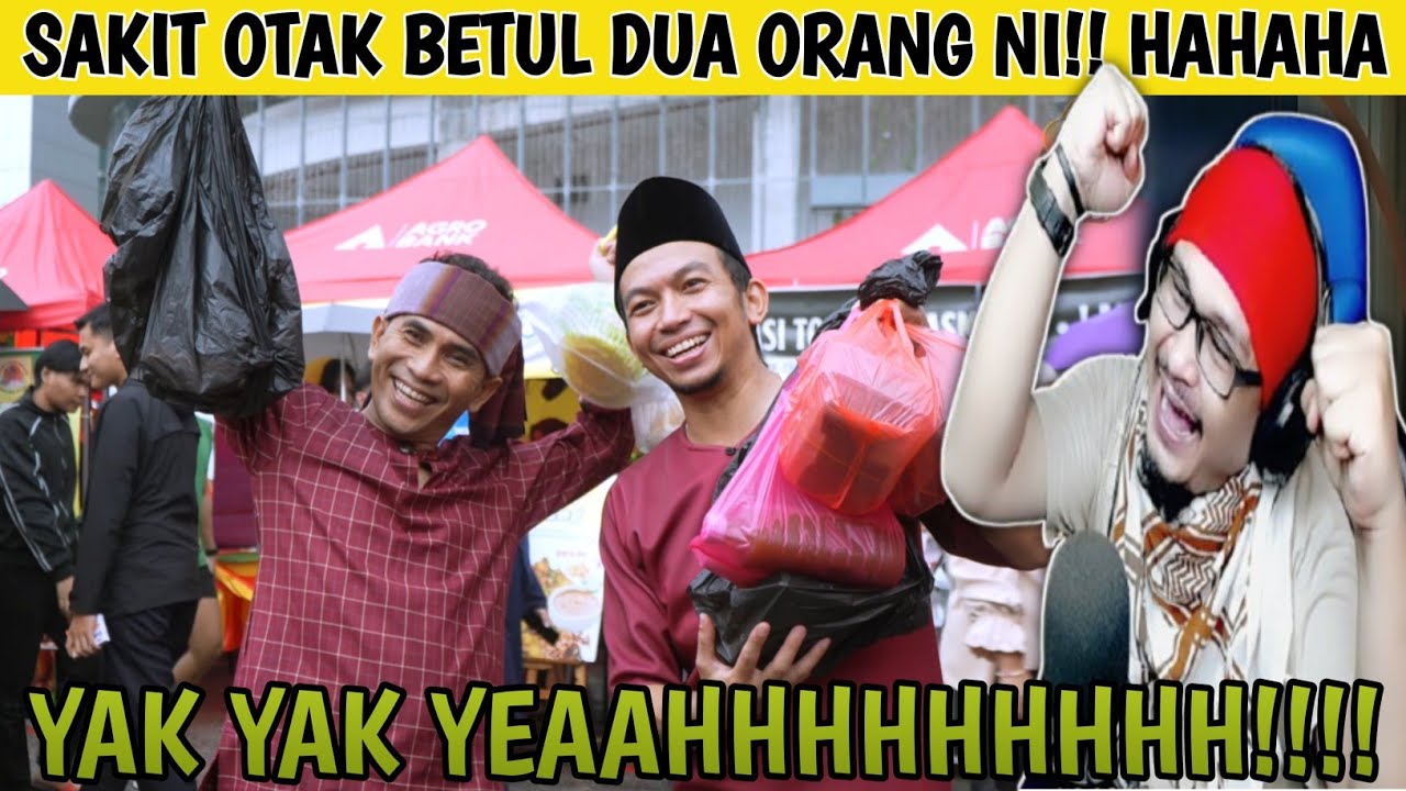 AUTO PECAH PERUT😂 BAZAAR RAMADAN TAMAN MELAWATI BANG FENDI AJAK BARKOBA RONDA BAZAAR😂 | Wak Lonjong