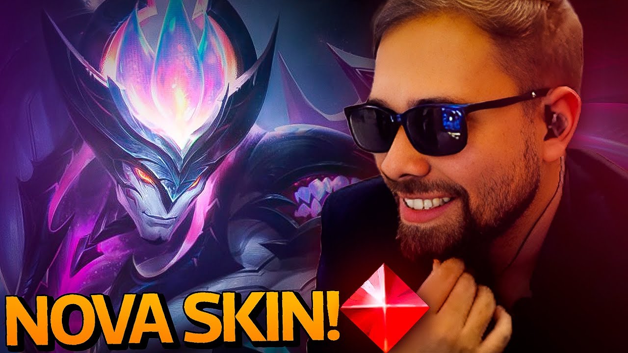 Essa NOVA SKIN DO AATROX é uma das MELHORES já feitas (AATROX PRIMORDIANO) 😈