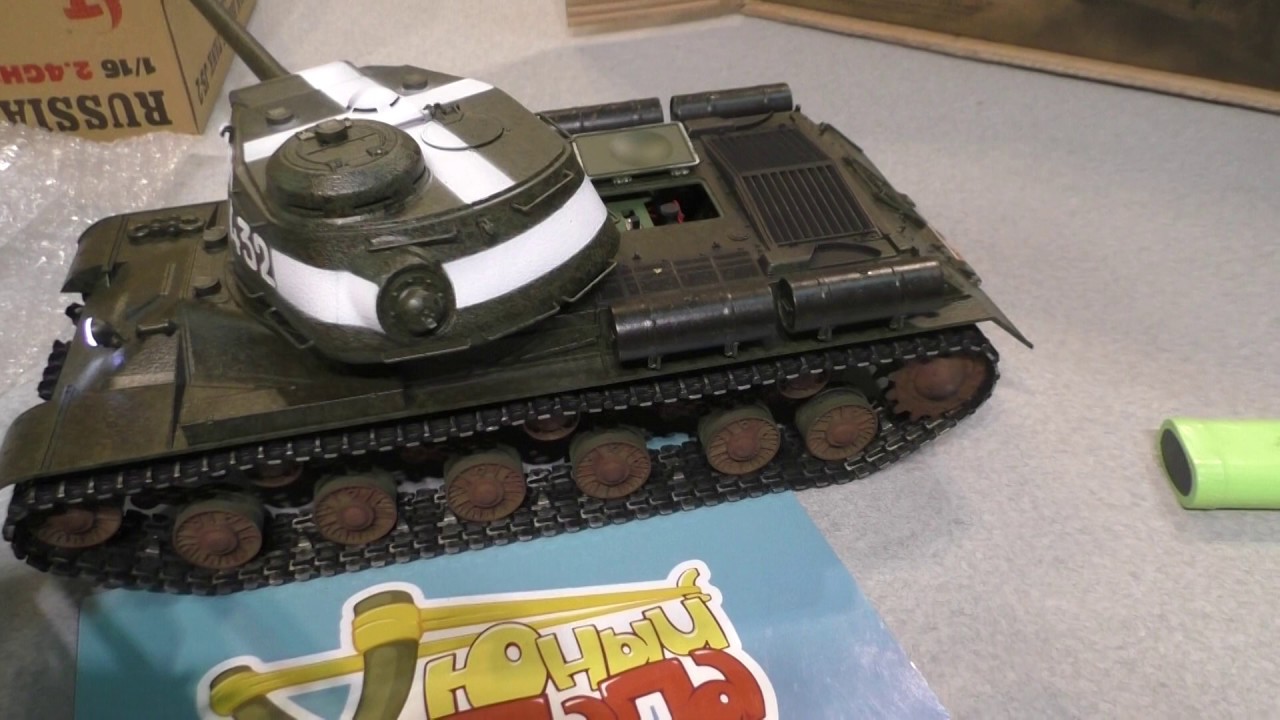 Распаковка танка Taigen TG3928-1G ИС-2 модель 1944, СССР, 2.4G 1:16