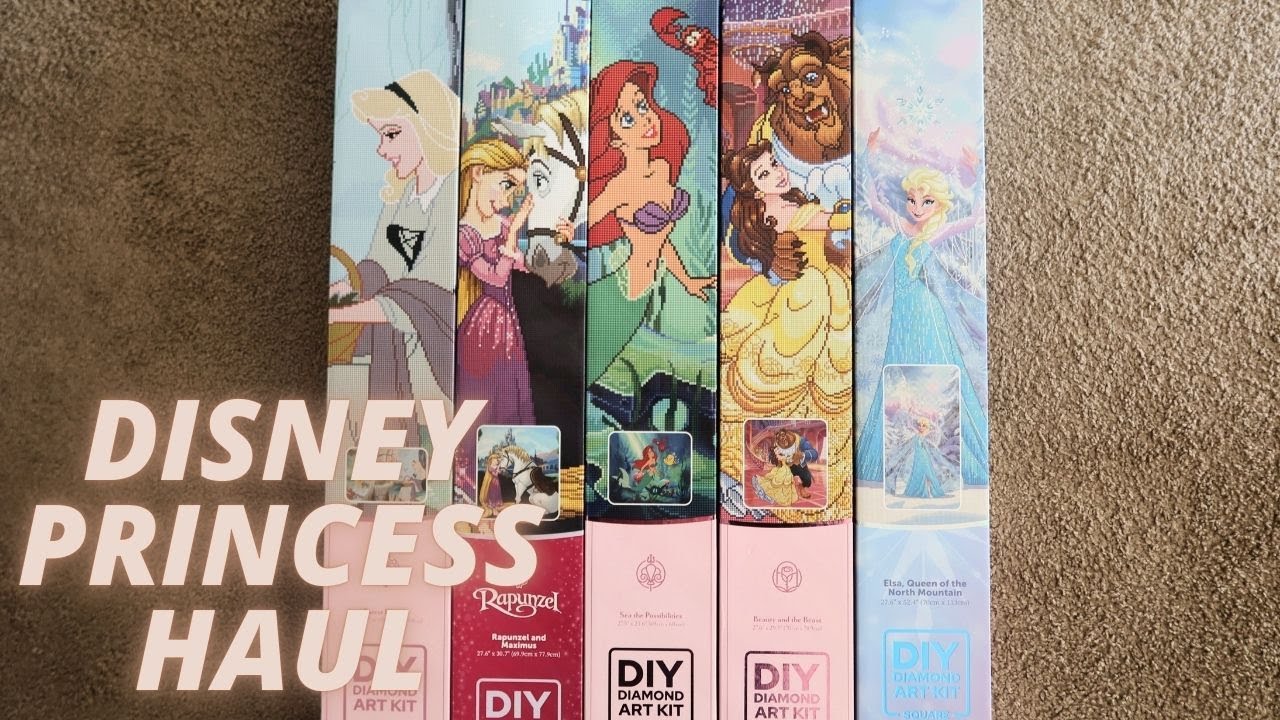 HUGE diamond art club disney princess haul + unboxing!