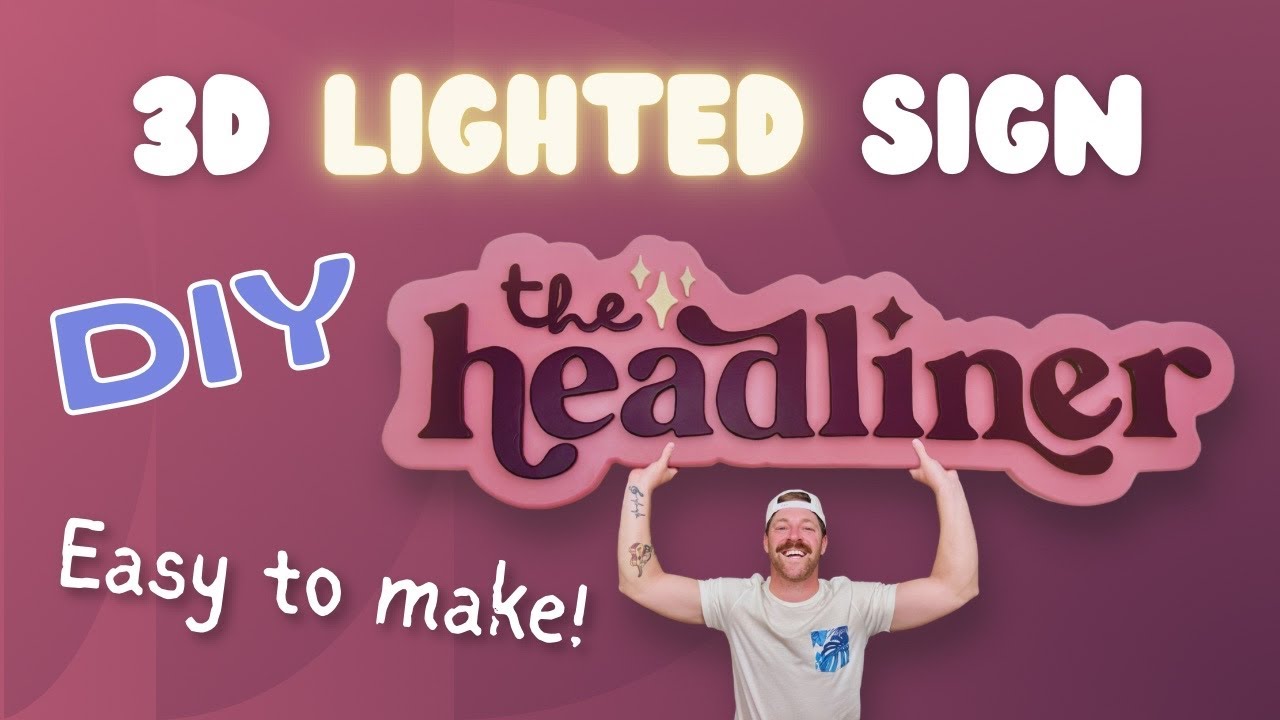 Making a 3D Sign with LEDs & a Few Simple Tools!