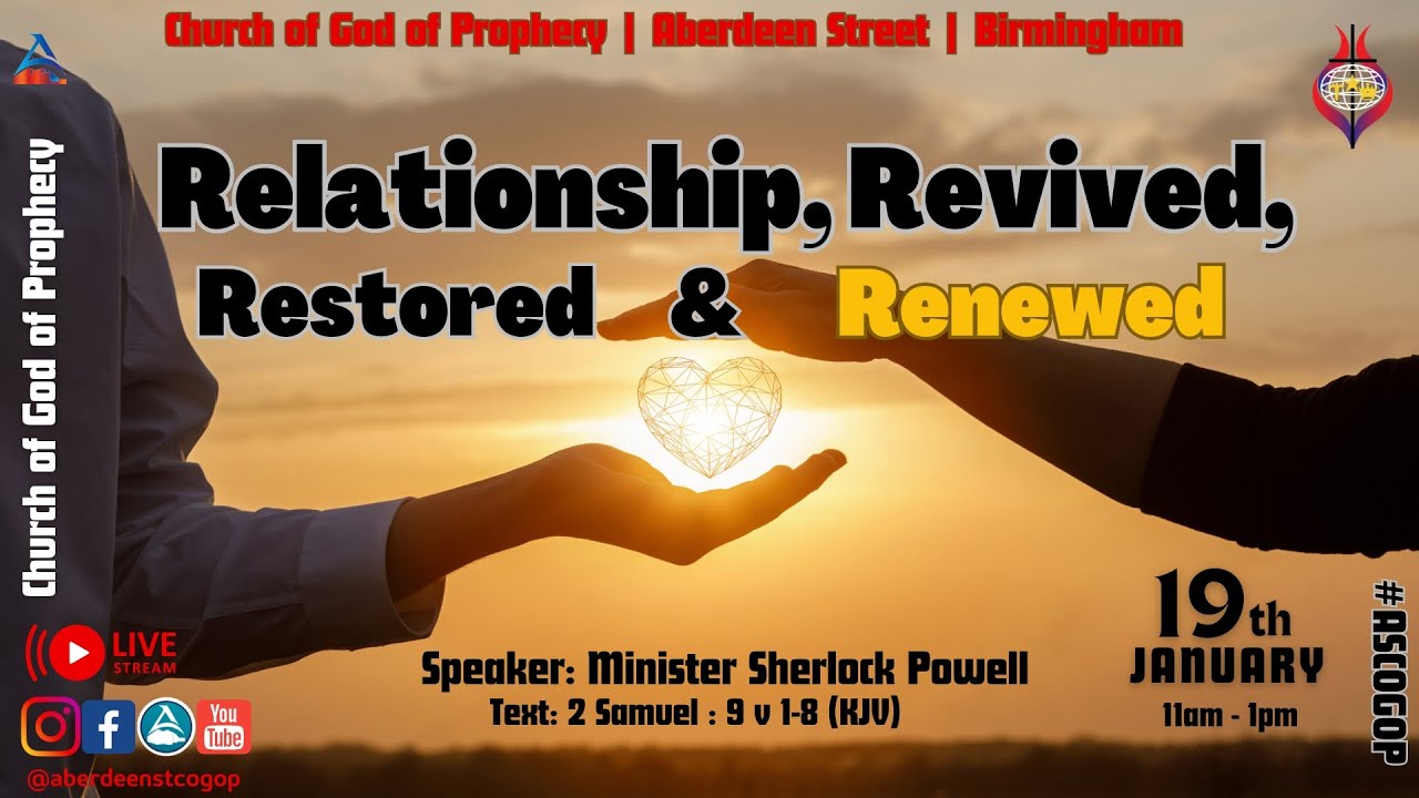 Relationship, Revived, Restored and Renewed