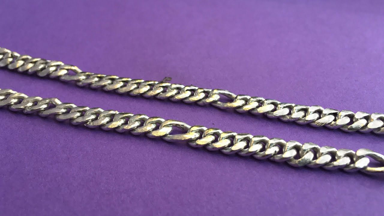 How the silver figaro chain is made | figaro chain | how to make silver curb chain | 4K video