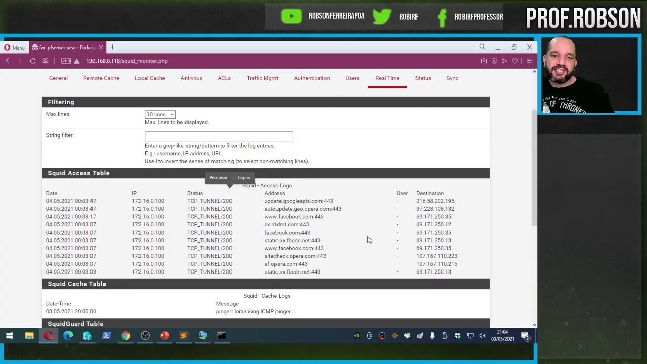 Live #10 -Pfsense  2.5.1 - 👉👉Instalação e configuração squid,squidguard