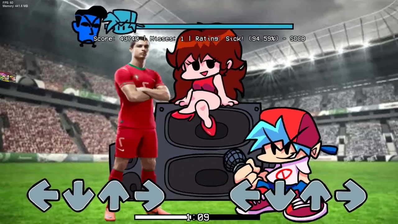 FNF - VS Crisitano Ronaldo CR7 - SIIIIIMMMM