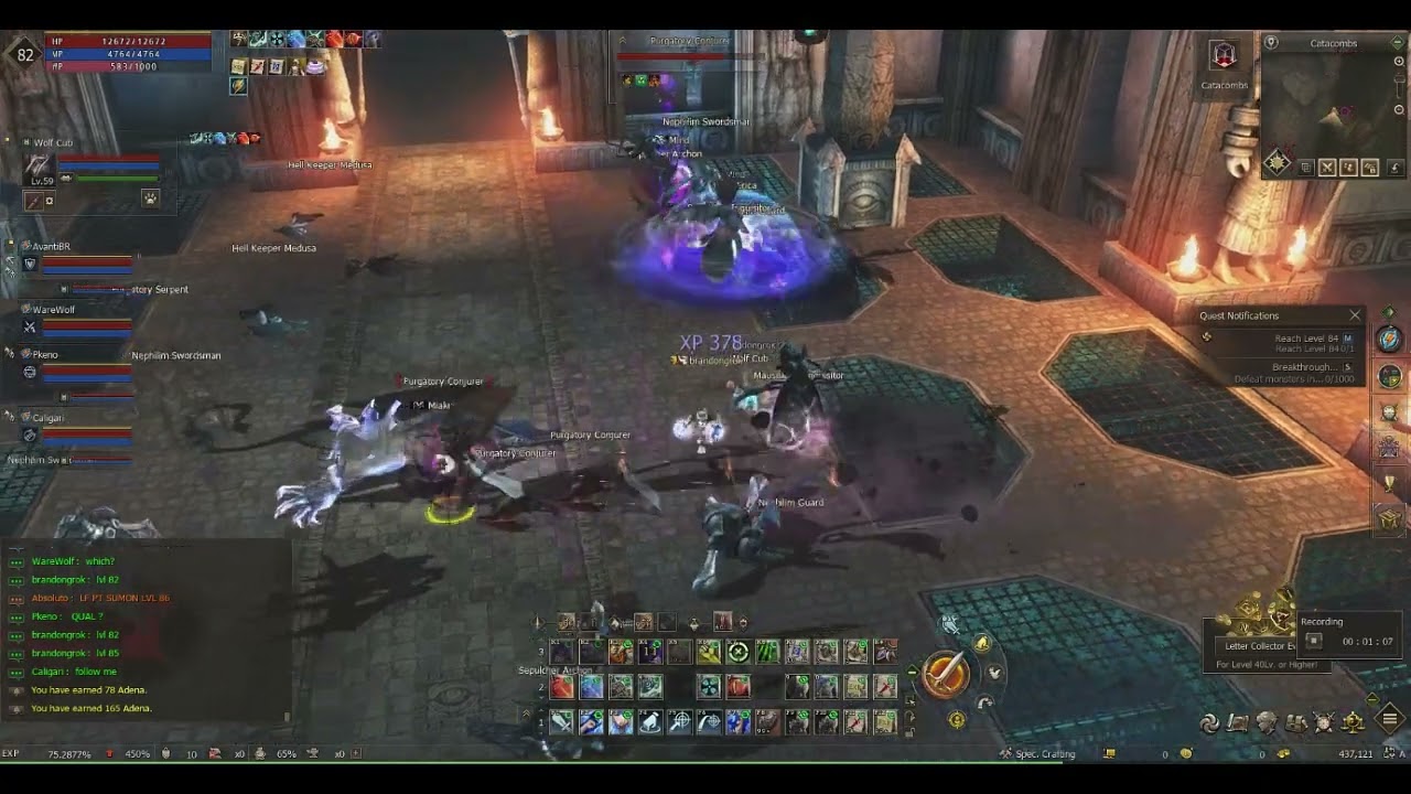Catacombs in Lineage 2 Official Project Wolf 🐺 VARKAS