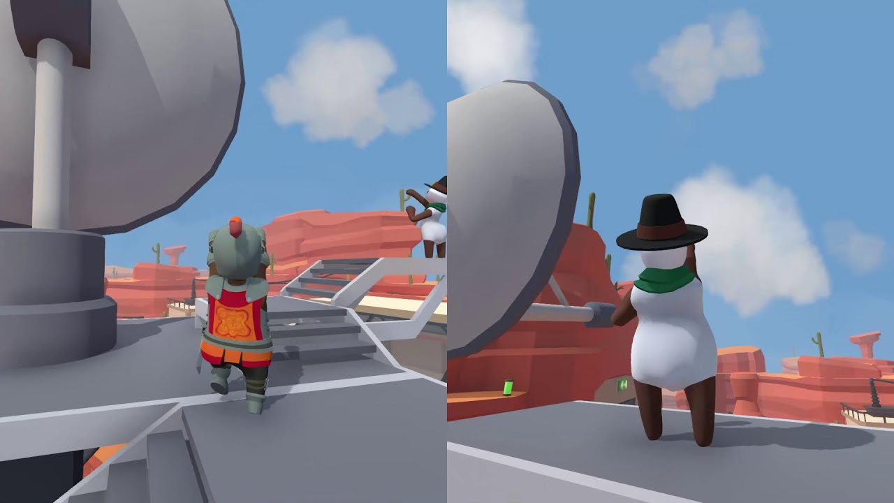 [Human Fall Flat] 親子でエクストラステージをやってみる [PC]