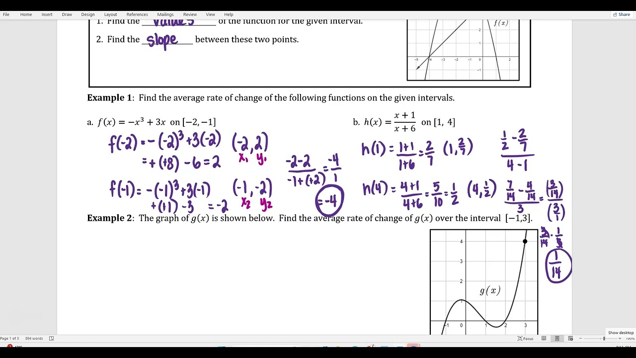 AP Precal: Notes 1/7